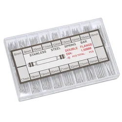 Stainless Steel Adjustable Spring Bar Set - Assorted Sizes and Quantities (360pcs - 1.5mm)