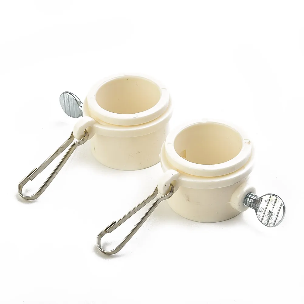 

2Pcs Flag Pole Flagpole Rotating Rings Clip Anti Wrap Grommet Mounting Rings Kit Fit Plastic Flagpole Rotating Clip