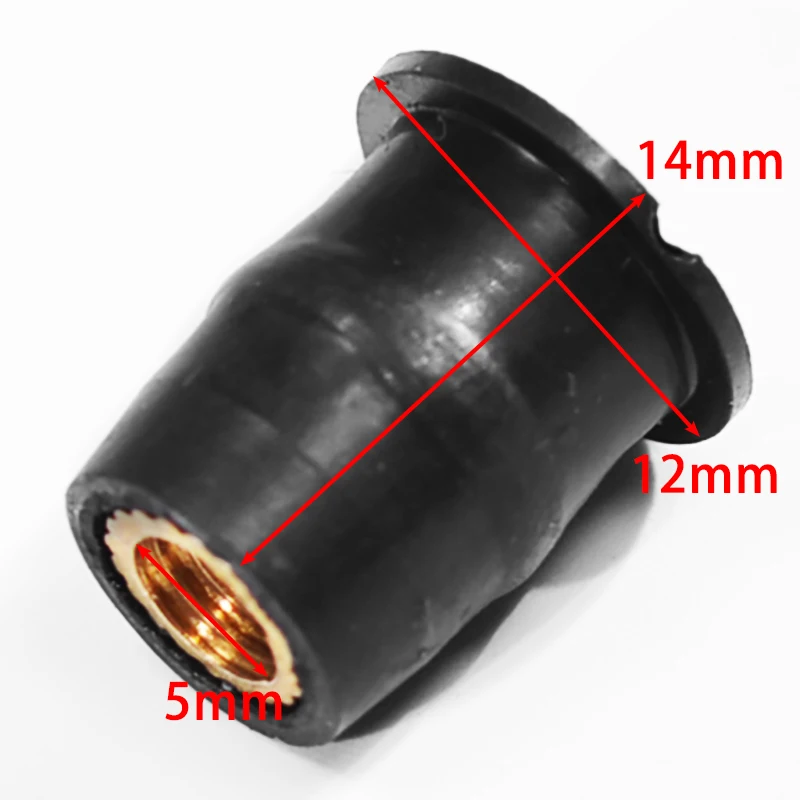 motorcycle rivet nuts 10/30 Pieces Well Nut M5 5mm M6 Metric Rubber Motorcycle Windshield Rubber Rivet Nut with Accessories for Honda for Suzuki