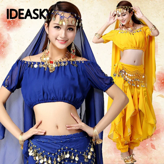 Disfraz de Bollywood Azul Turquesa para Mujer