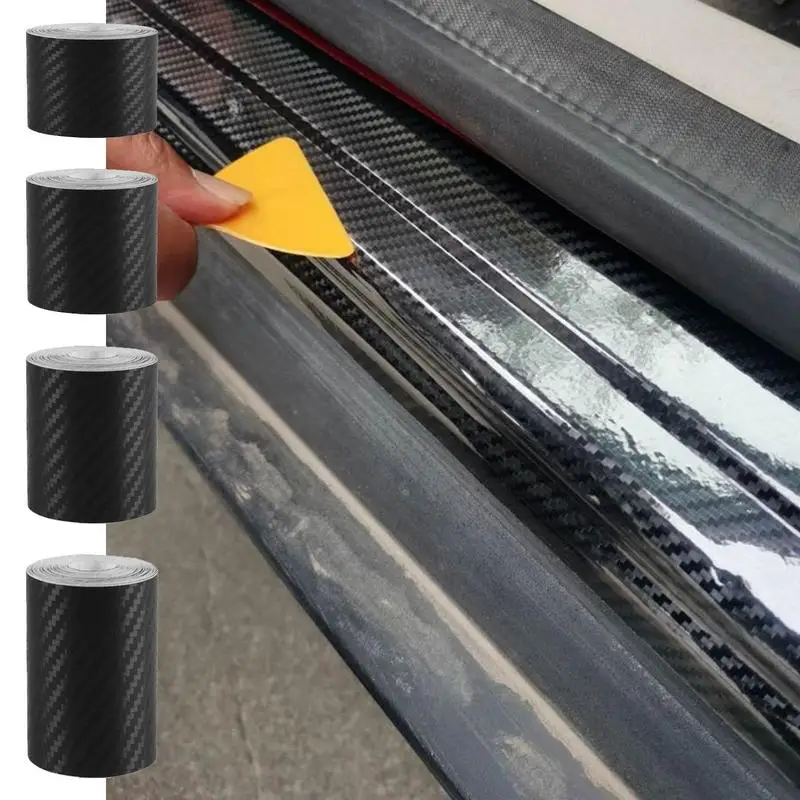 

Carbon Fiber Detailing Tape 3D Detailing Carbon Fiber Wrap Film Self-Adhesive Twill Weave Sheet Sticker For Bike Protection DIY