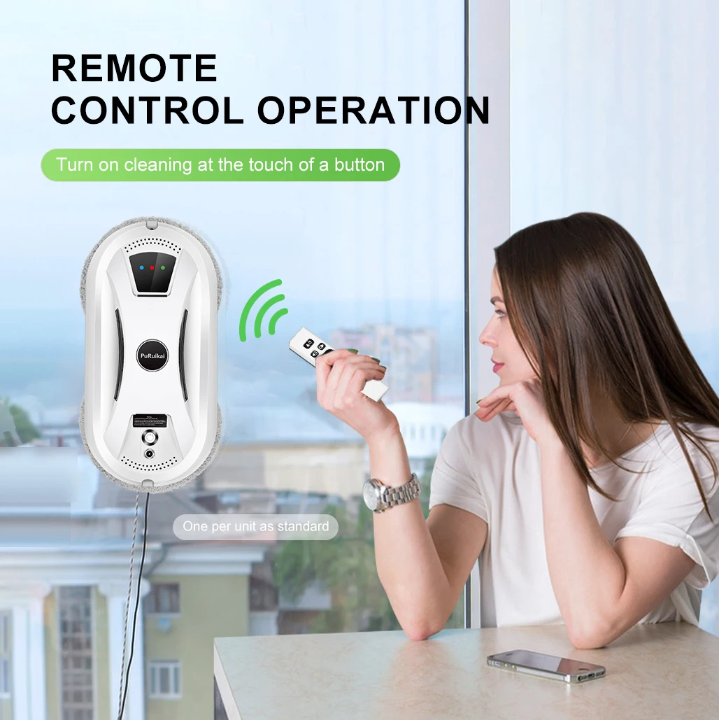 Ultra thin Robot vacuum cleaner window cleaning robot window cleaner electric glass limpiacristales remote control for home 4