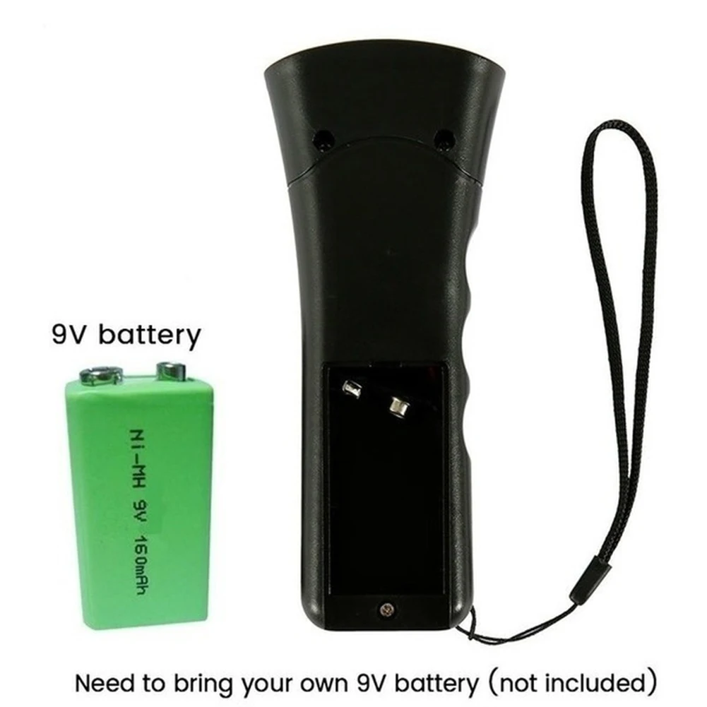 Ultrasonic Dog Repellent Animal Deterrent Device with LED Light Double Ultrasonic Anti Bell Device Ultrasonic Dog Bark Device