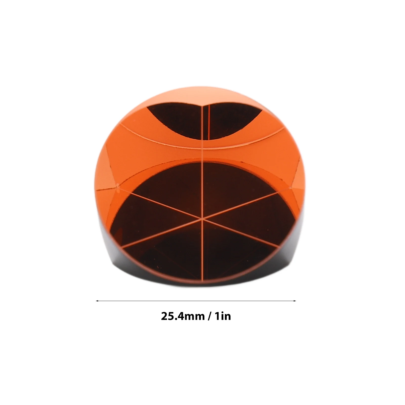 코너 큐브 프리즘 코너 프리즘, 구리 코팅 도금, 삼면체 역반사판, 광학 유리, 25.4mm