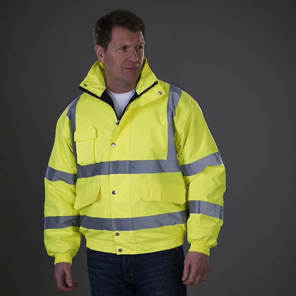 Nouvelle Veste Réfléchissante 2 Pièces, Manteau Thermique Imperméable Coupe-vent Avec Doublure Polaire Détachable Pour Le Travail Et La Randonnée