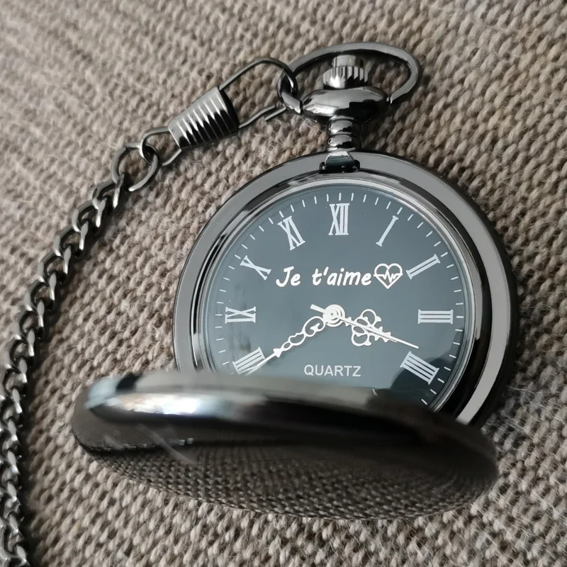 로고 이름 텍스트 사용자 정의 47MM 석영 맞춤형 회중 시계 빈티지 Bestman Groomsmen 결혼 선물 기념일 선물