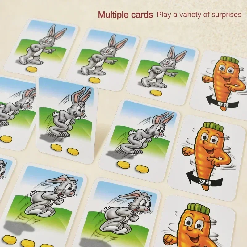 9Pcs Rabbit Trap Puzzle Toy Children's Dual Play Multiplayer Board Game Competition Parent Child Interactive Strategy Game