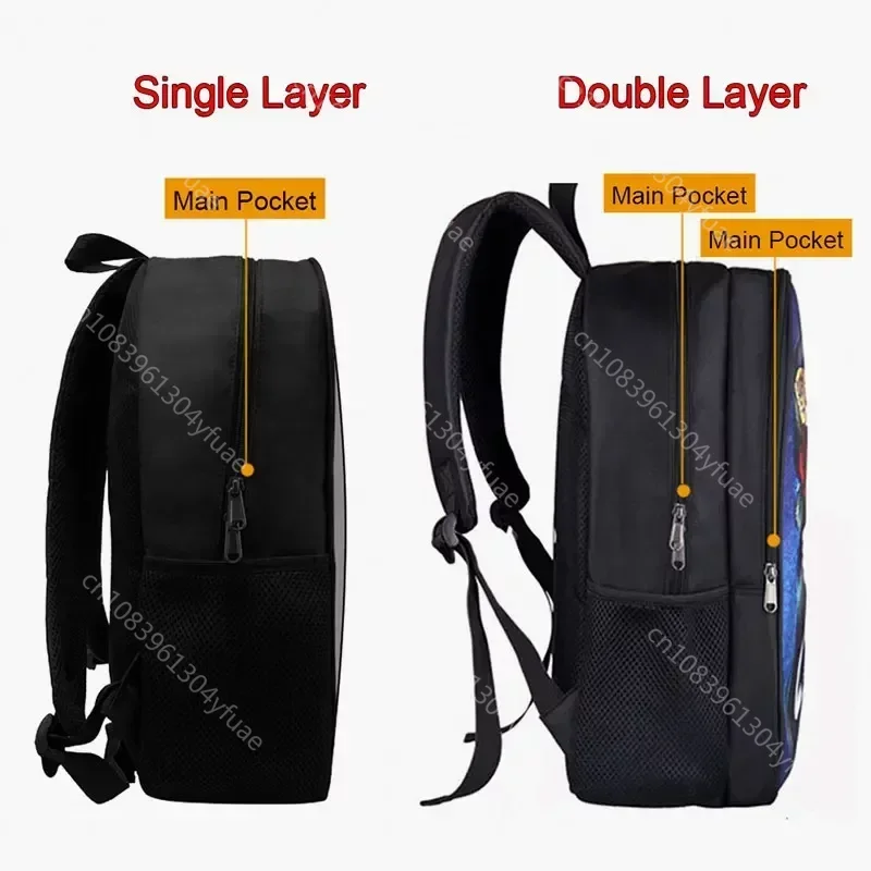 Howling Wolf Pattern Backpack Baby Wolves Schoolbag Wolf Under The Moonlight Bookbags for Teenager Day Bag Laptop Backpack