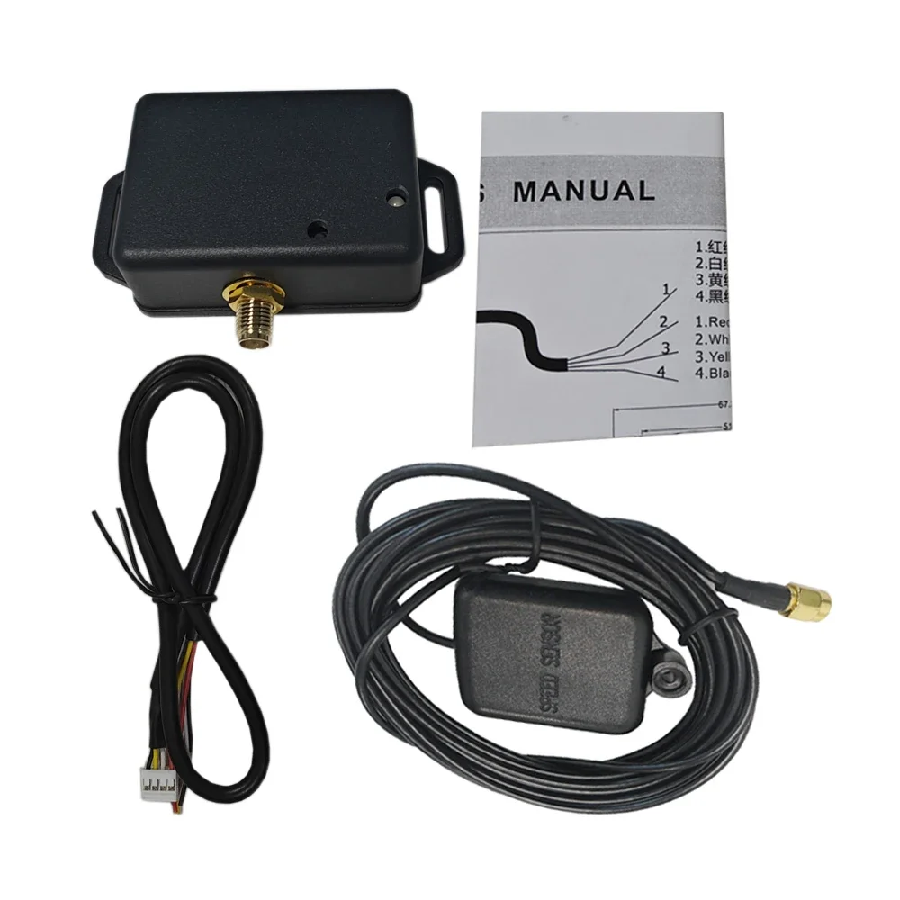 ELING Speedometer Sender Adapter Speed Signal Convertor Shift between GPS and Pulse with GPS Antenna 8-16VDC