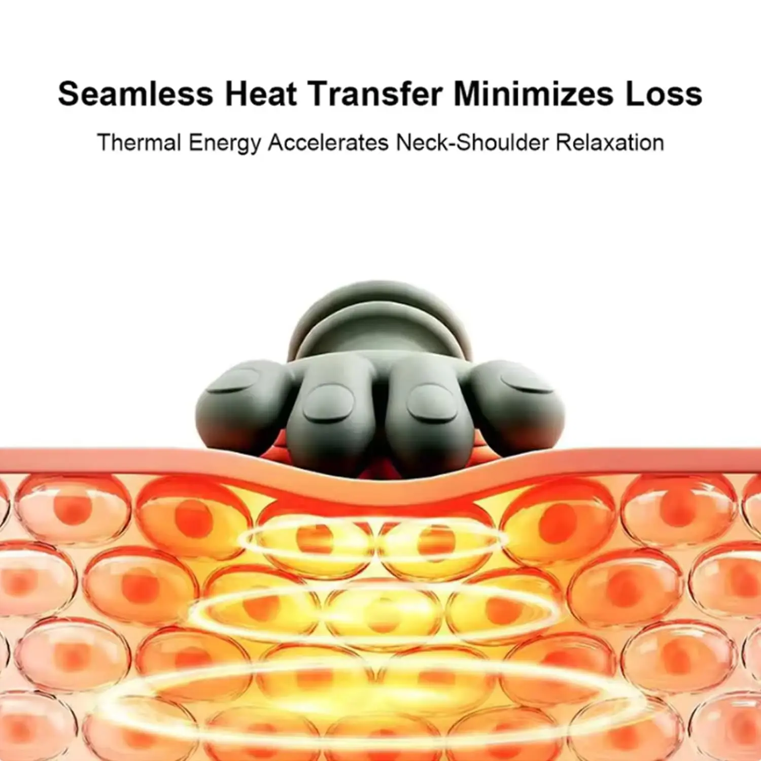 Bionic Neck Massager Portable Shiatsu Shoulder Massager Electric Deep Tissue Massage, Simulated Human Hand Design Muscle Relax