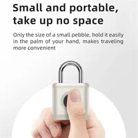 Mini Lock Fingerprint Smart Padlock Quick Unlock Keyless USB Rechargeable Door USB Keyless Fingerprint Lock for Luggage Case - Image 5