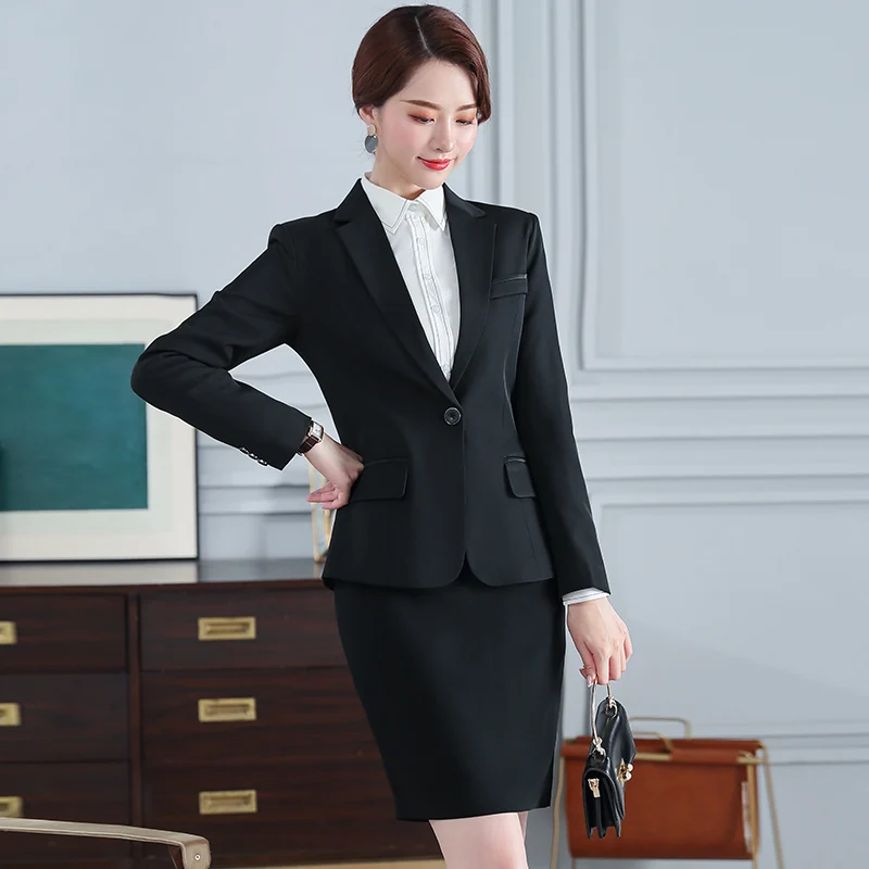 Fashion Professional Women's autumn and winter new long-sleeved suit unique temperament to make you unique