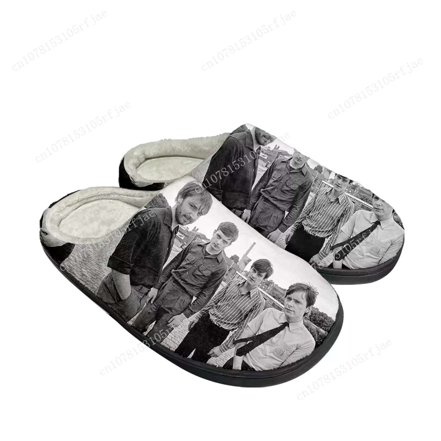 Joy Division Rock Band Home Cotton Custom Slippers Mens Womens Sandals Plush Bedroom Casual Keep Warm Shoes Thermal Slipper