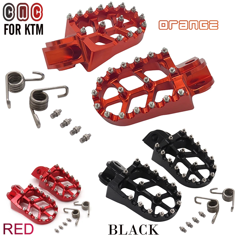 Motorcycle Accessories Motorcycle Footrests Motorcycle Foot Pedals For KTM SX SXF EXC EXCF XC XCF XCW XCFW 65 85 125 150 200 250 300 350-1290 Motorcycle Foot Pegs FootRest Footpegs Rests Pedals