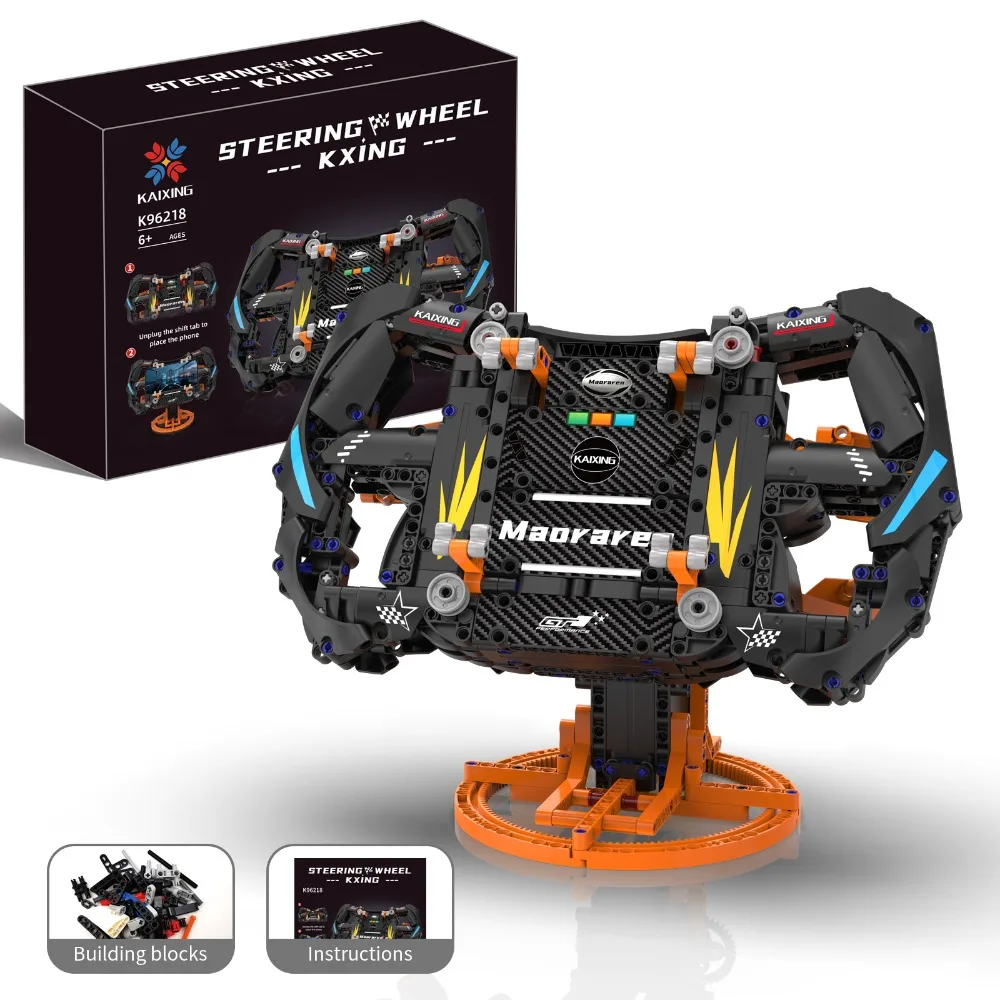 Stem Racing Model Block 935PCS MOC Racing Car Steering Wheel Building Blocks Assembly Kit DIY 1 ...