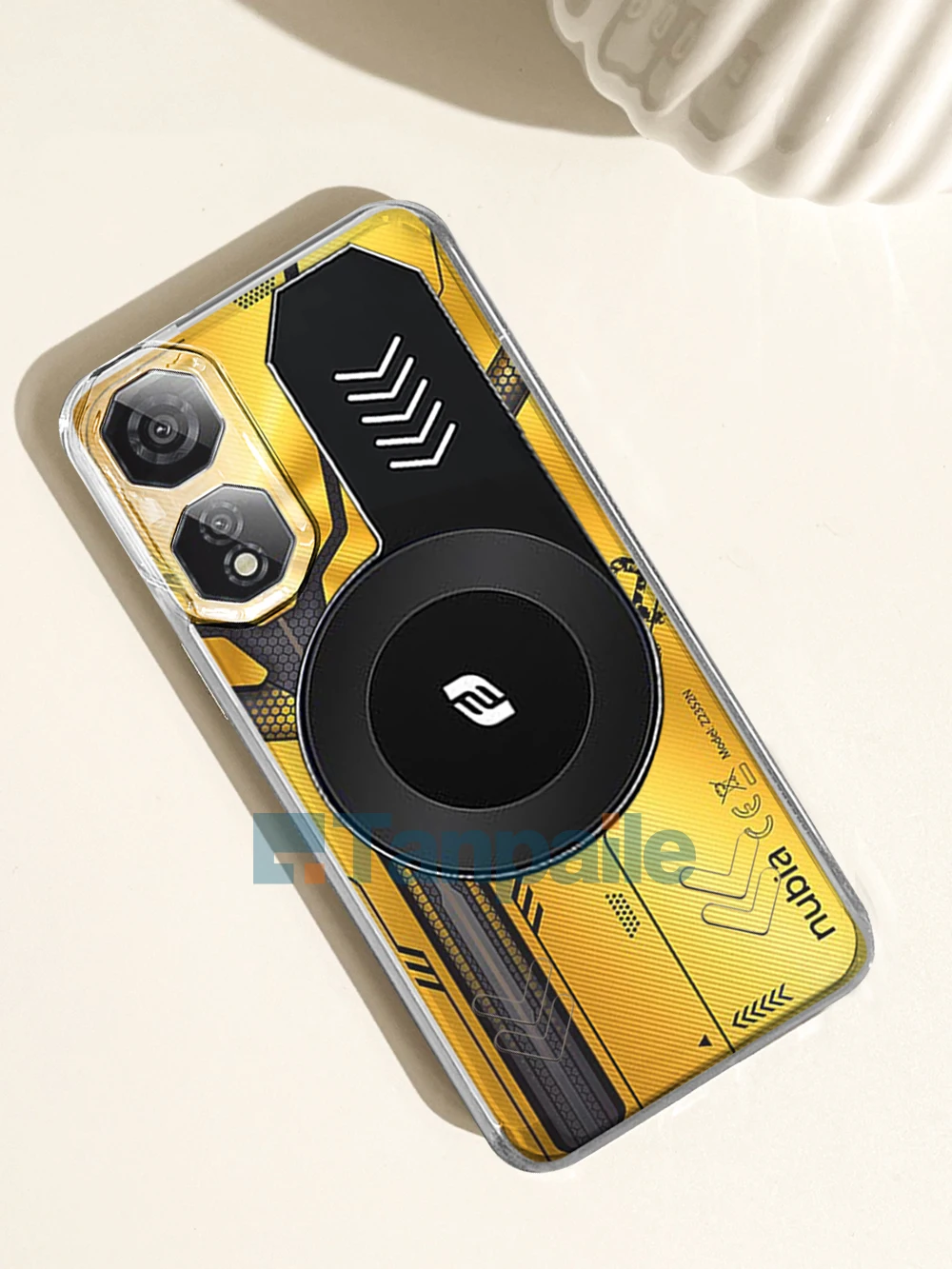 Enhanced Cooling Shockproof Gaming Case - Transparent Black Soft TPU with Heat Dissipation Bumper