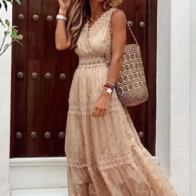 Sexy Women Long Dress Print Ankle Length Basic Maxi Dress vestidos femininos longos