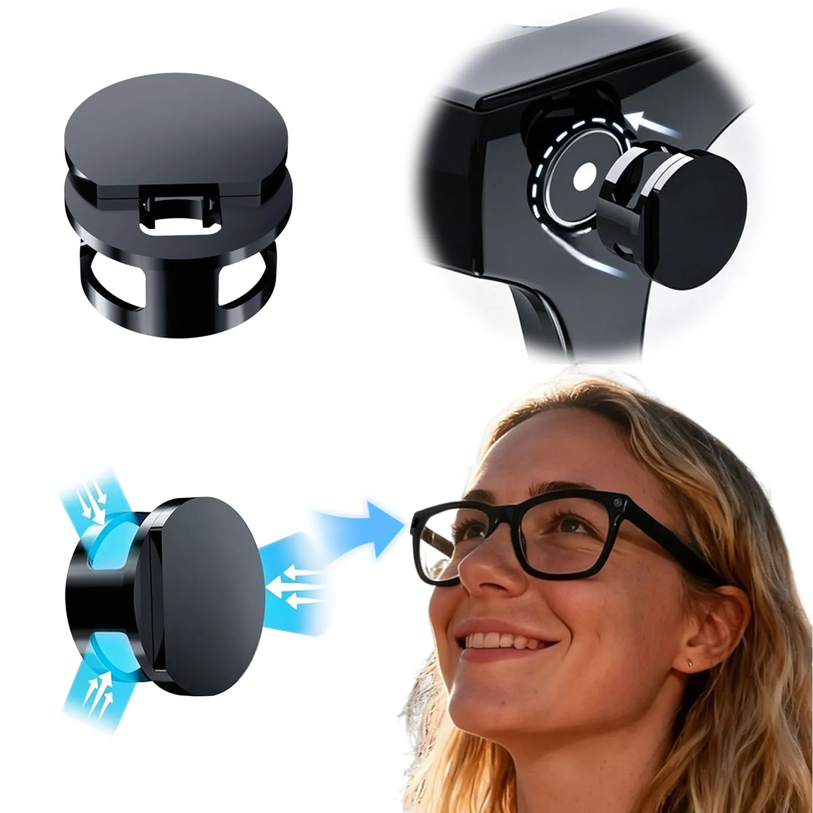 LED Light Dimming Blocker for Smart Glasses Camera Lens Protection (2/4/6-Pack)