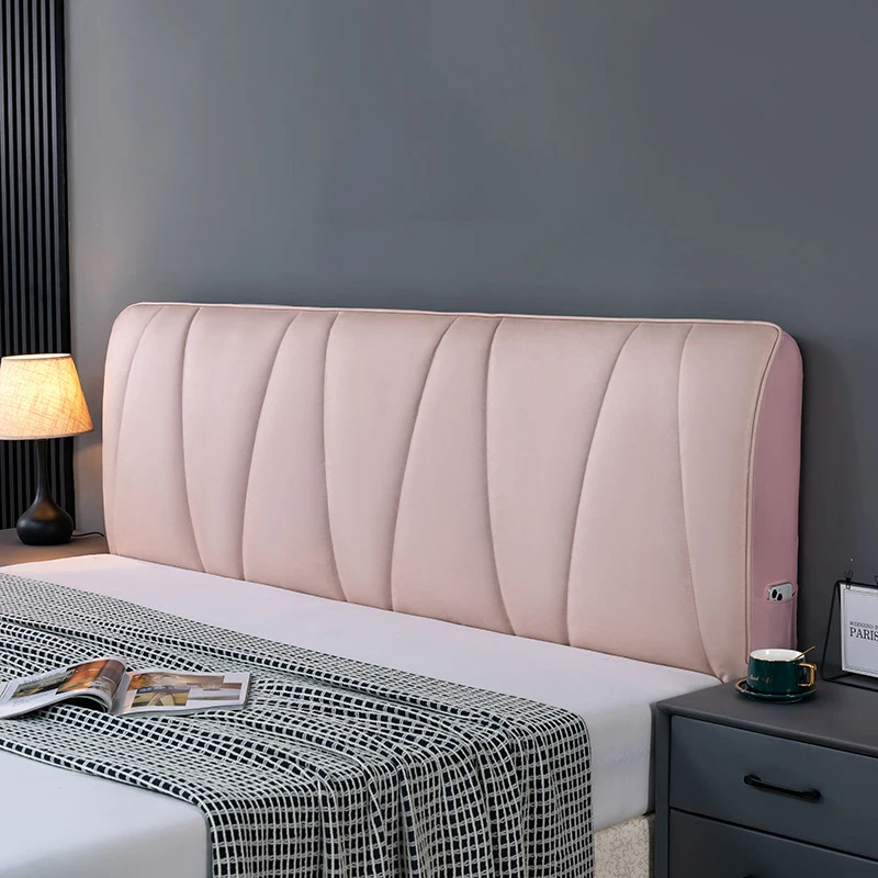 Wearproof Bed Headboard Cover Thicken Elastic All-inclusive Technology Fabric Bed Head Cover Anti-Dust Back Protector