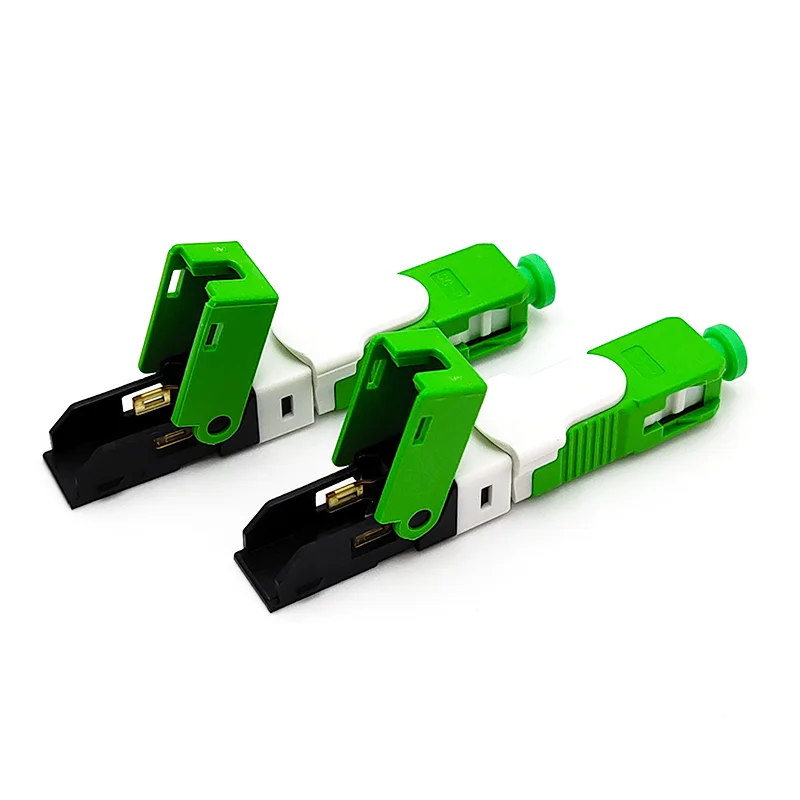 100/ 200PCS/Lot FTTH ESC250D SC APC/ SC UPC Single-Mode Fiber Optic Quick Connector FTTH SM Optic Fast Connector