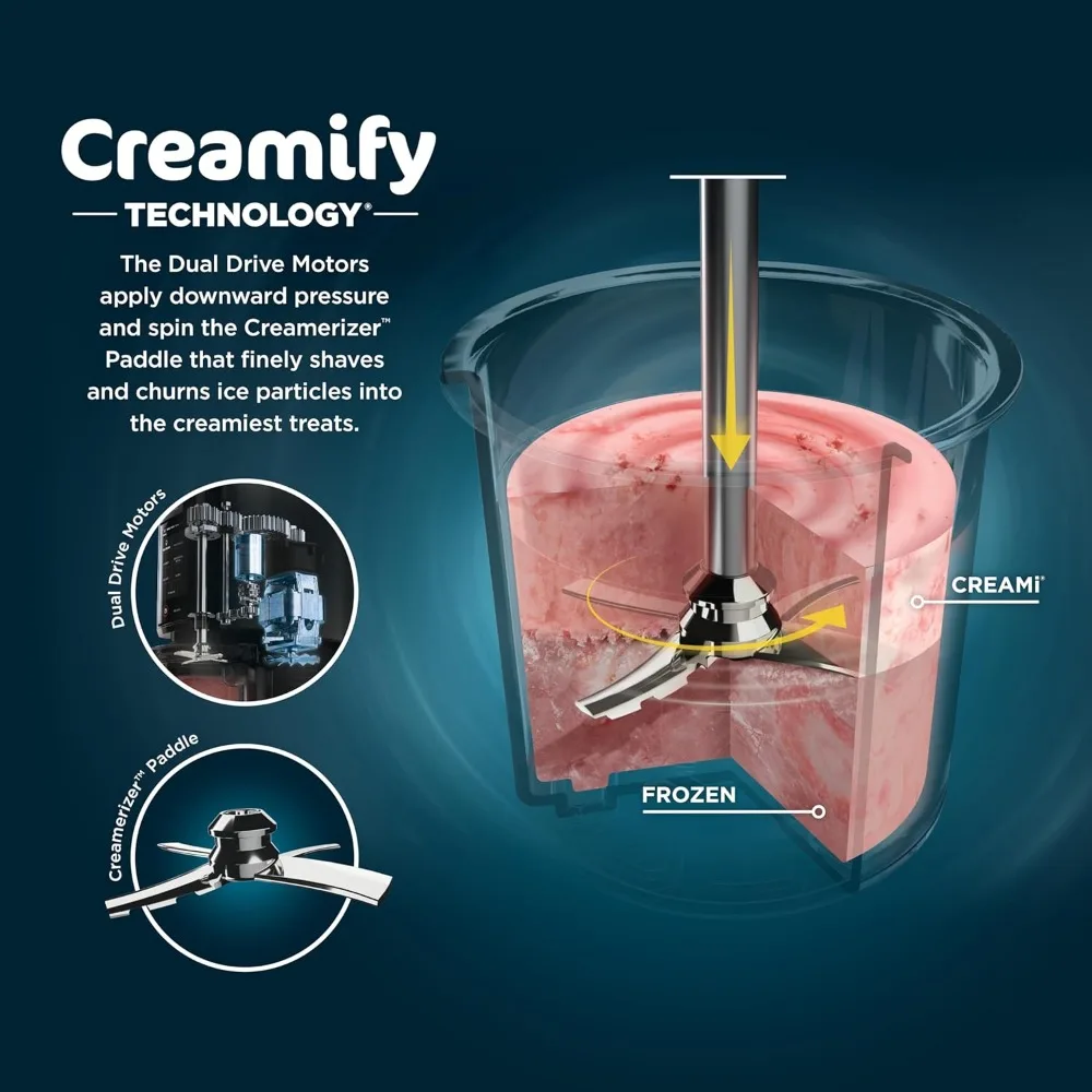 NC301 CREAMi Ice Cream Maker, for Gelato, Mix-ins, Milkshakes, Sorbet, Smoothie Bowls & More, 7 One-Touch Programs 3