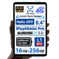 Alldocube iPlay 60 Mini Pro Tablet 8.4inch Android14 16GB(8GB+8GB) RAM 256GB ROM FHD 1920x1200 Dual SIM 4G LTE 6050mAh Battery 1