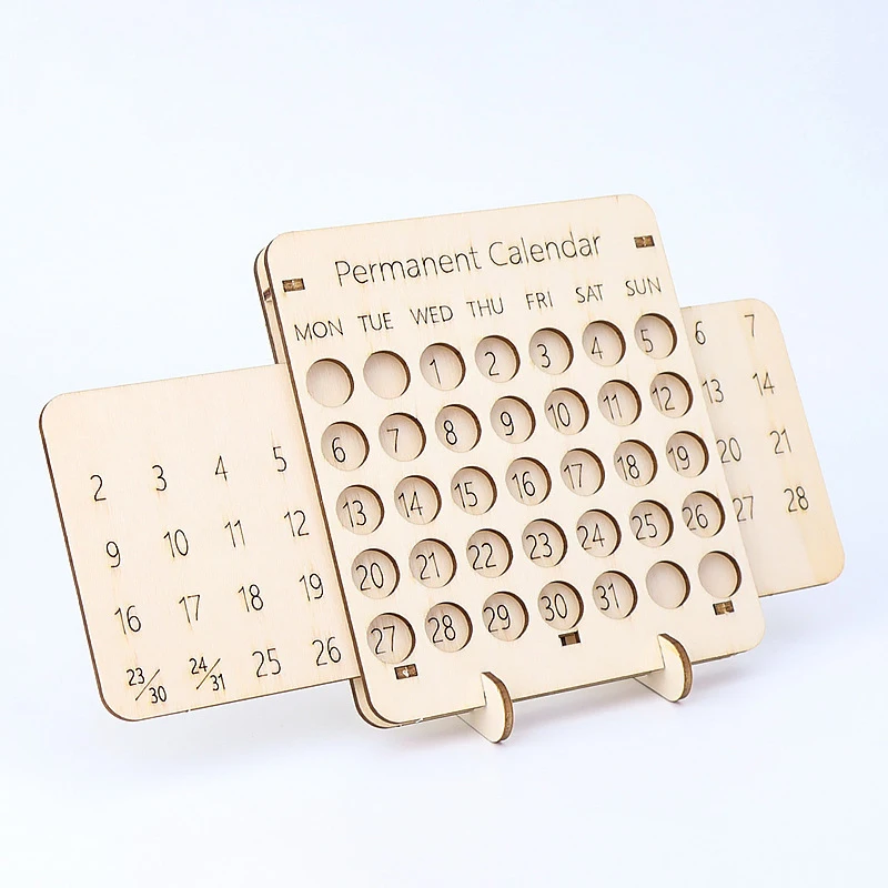 Montessori Wooden Calendar Children Educational Toys Parish Calendar Making Learning Science Experiment Teaching Aids Materials 3