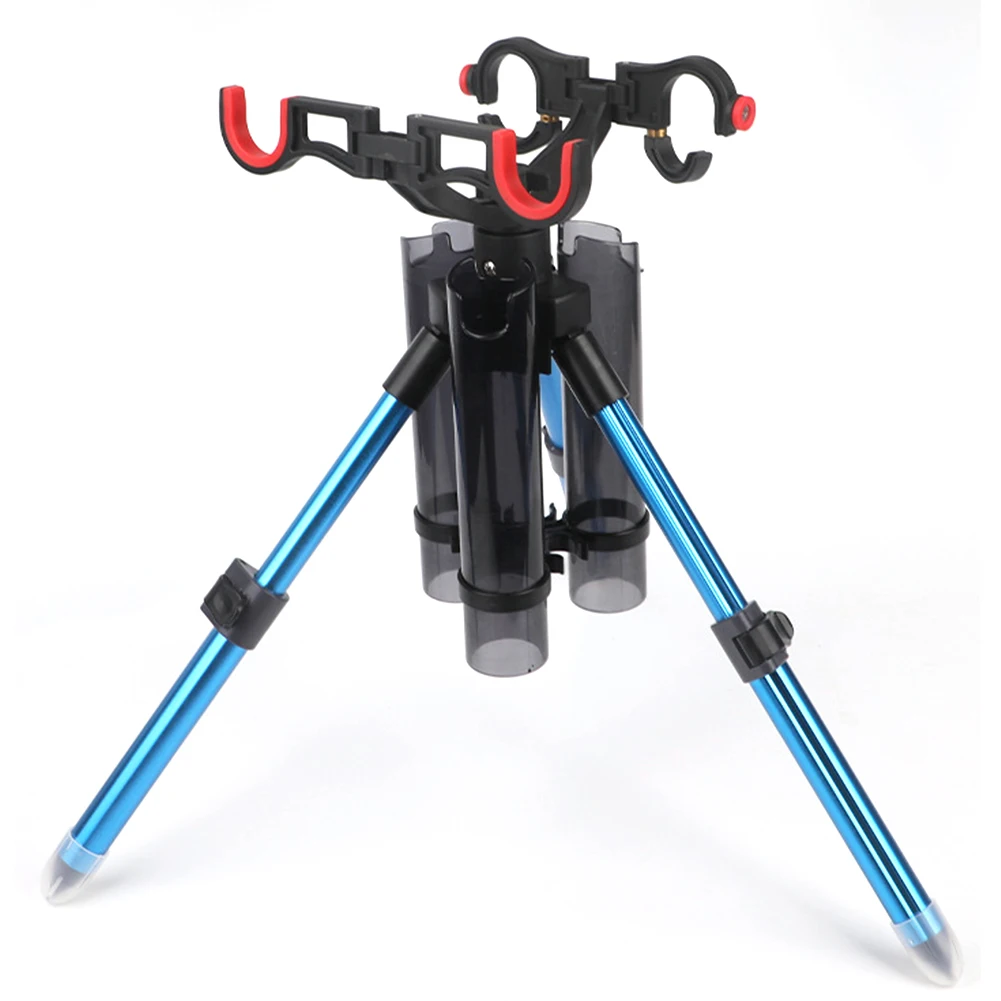Triangle Fishing Rod Support Adjustable Collapsible Fish Banksticks Holder Portable Multifunctional Fishing Accessories