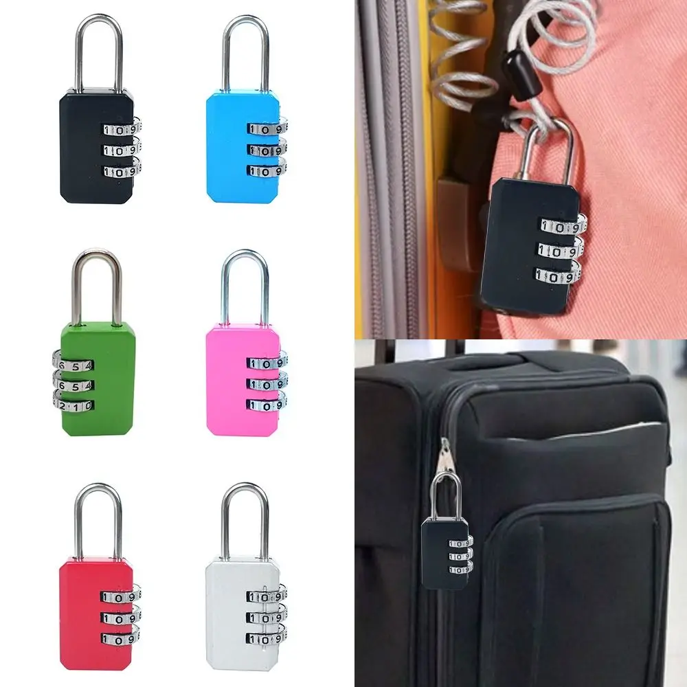 Zinc Alloy 3 Digit Password Lock for School Gym Home