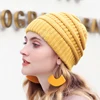 25 Color Solid Beanies Women Knitted Beanie Hat Fashion Autumn Winter Warm Hats Skullies Wool Cap for Women Wholesale 1