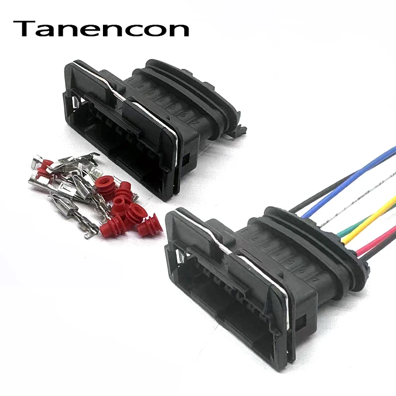 

1 Set 7 Pin 3.5mm Female Car Waterproof Auto Connector Efi Series 282194-1 Automobile Electrical Housing Plug 282768-1 for Tyco