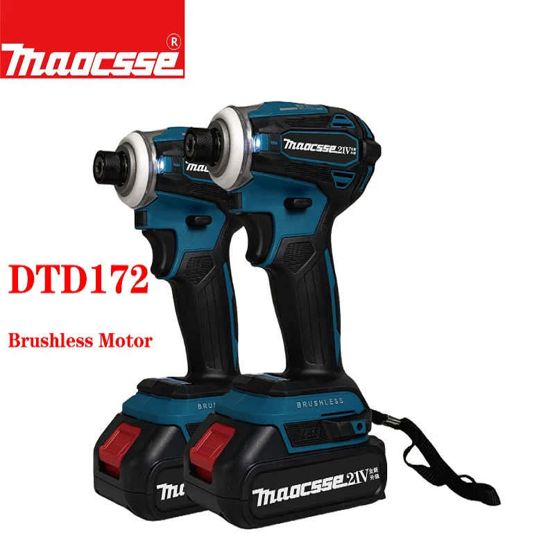 Brushless Electric Wrench Impact Socket Wrench Cordless Wrench Car Tires Tool Compatible Suitable for Makita 18V battery eleglide m1 plus 29 inch electric bike 36v 12 5ah battery 100km range 250w brushless motor 25km h max speed shimano 21 speed gear 100km top range dual disc brakes cozy foam saddle 29 x2 1 cst tires mtb moped bike