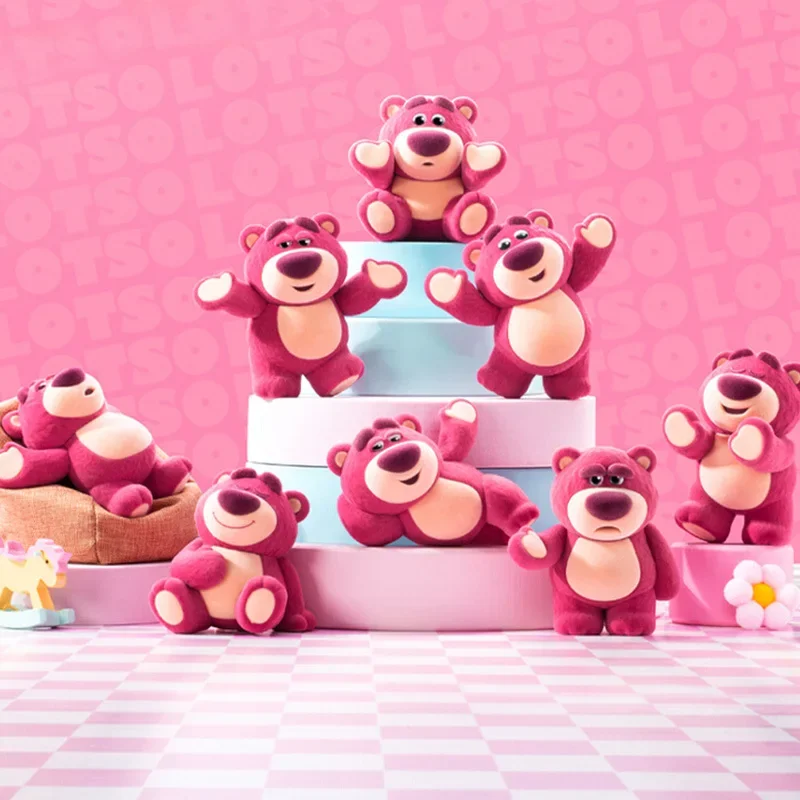 

Toy Story Lotso It's Me Series Blind Box Kawaii Q Version Toys Lotso Action Figure Model Desktop Decoration Kids Surprise Gift