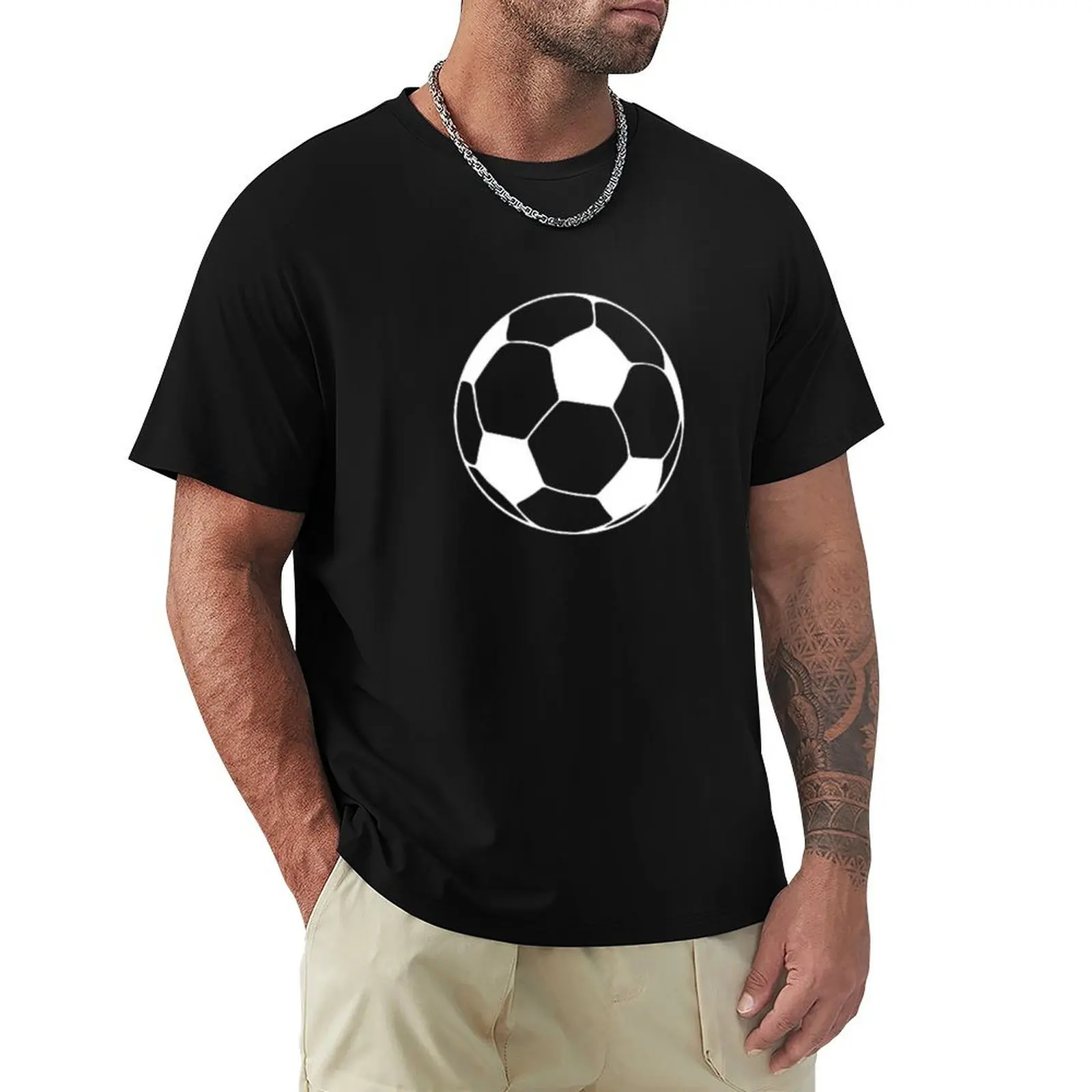 

Soccer Ball T-Shirt sports fans Short sleeve tee funny t shirts for men
