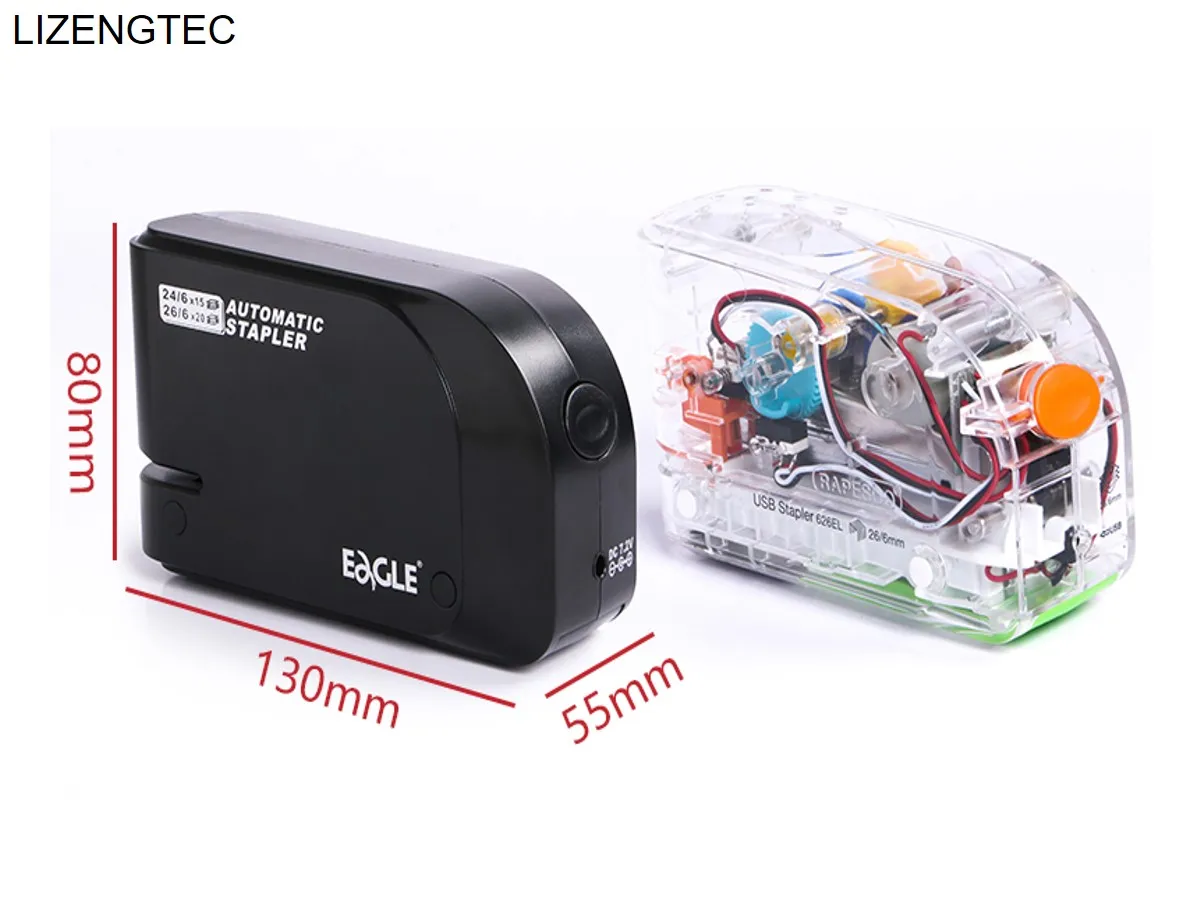 Binding Machine Manual Stapler Electricity 4 * AA Battery or DC Jack Two Power Fully Automatic Stapler With 1000 PCS Staples