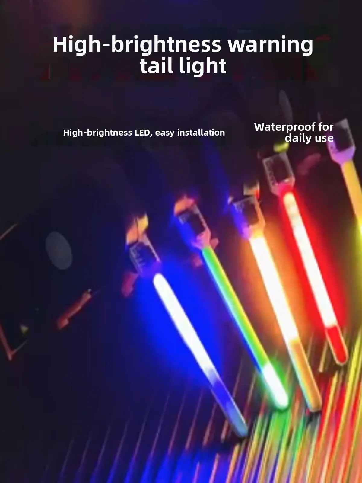 Road Mountain Bicycle Night Riding Rear Tail Night Light Warning Strobe Flaing Rear Light Water Drop Str Rear Tail Light