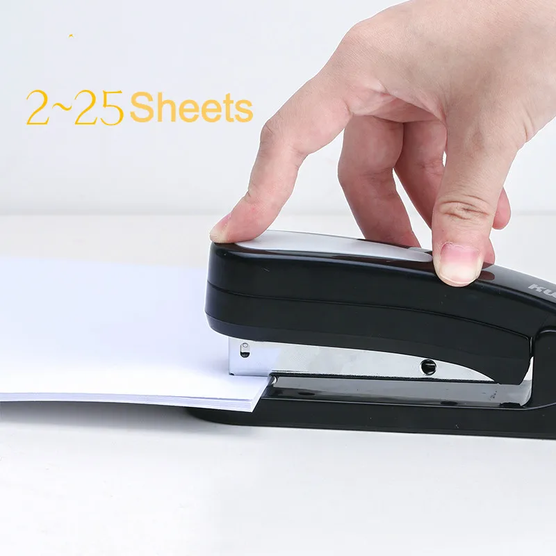 360 rotatable Heavy Duty Stapler Use 24/6 Staples Effortless Long Stapler School Paper Staplers Office Bookbinding Supplies Rotary Stapler Rotatable Stapler