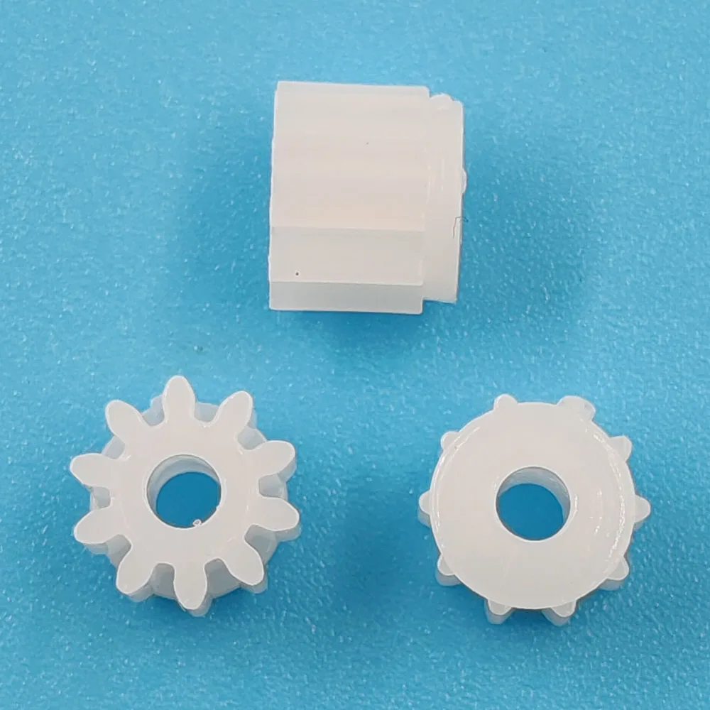 102A Shoulder Module 0.5 GEAR 10 Teeth 2mm Shaft Tight Pom Plastic Gear Toy Model Gear J102A 0.5M motor gear transmission gear electric bike gear cassette deck tape gear electric chain saw gear