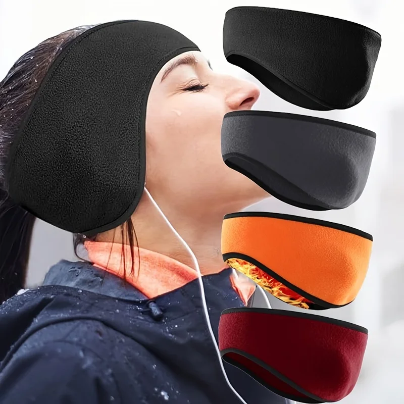 Warm Earmuffs Unisex Winter Headband Soft Windproof Ear Protection Thickened Warmth Sport Headband Running Cycling 1PCS