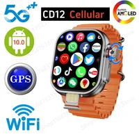 GOLDENSPIKE CD12 Smartwatch Android 10.0 5G LTE Sim Card Rotary Camera 2.26 inch Amoled 490*580 HD Screen 2080Mah Smart Watch 1