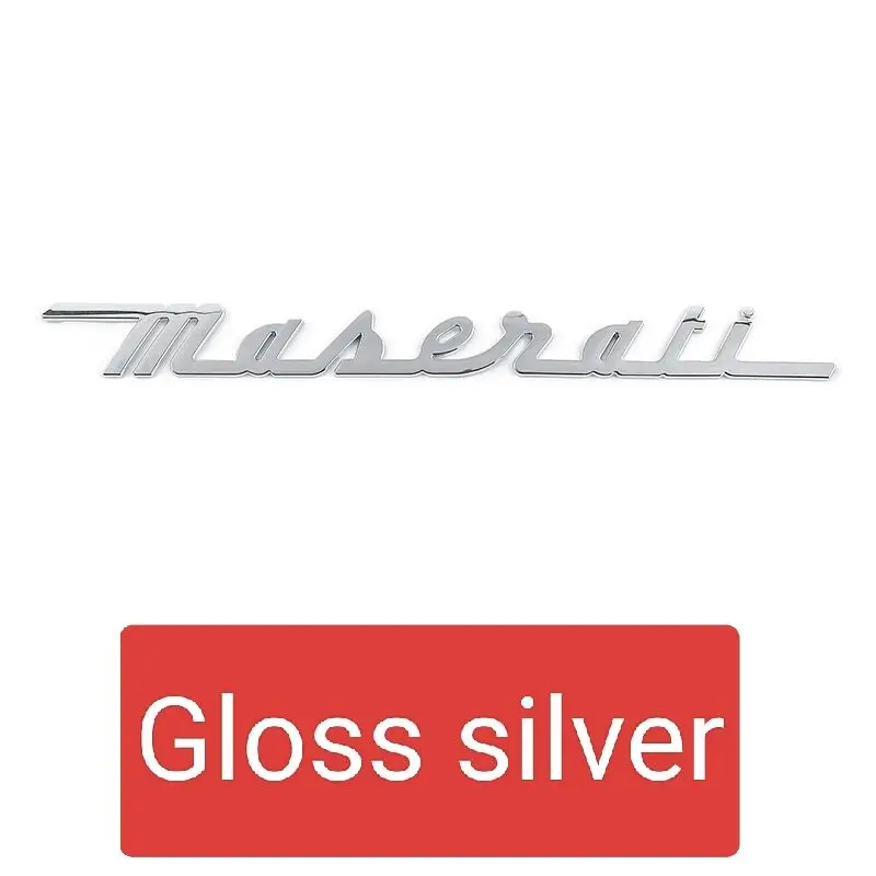 Levante Ghibli Gransport Granlusso Quattroporte 액세서리 용 3D 제기 ABS 후면 부츠 트렁크 엠블럼 배지 스티커 데칼