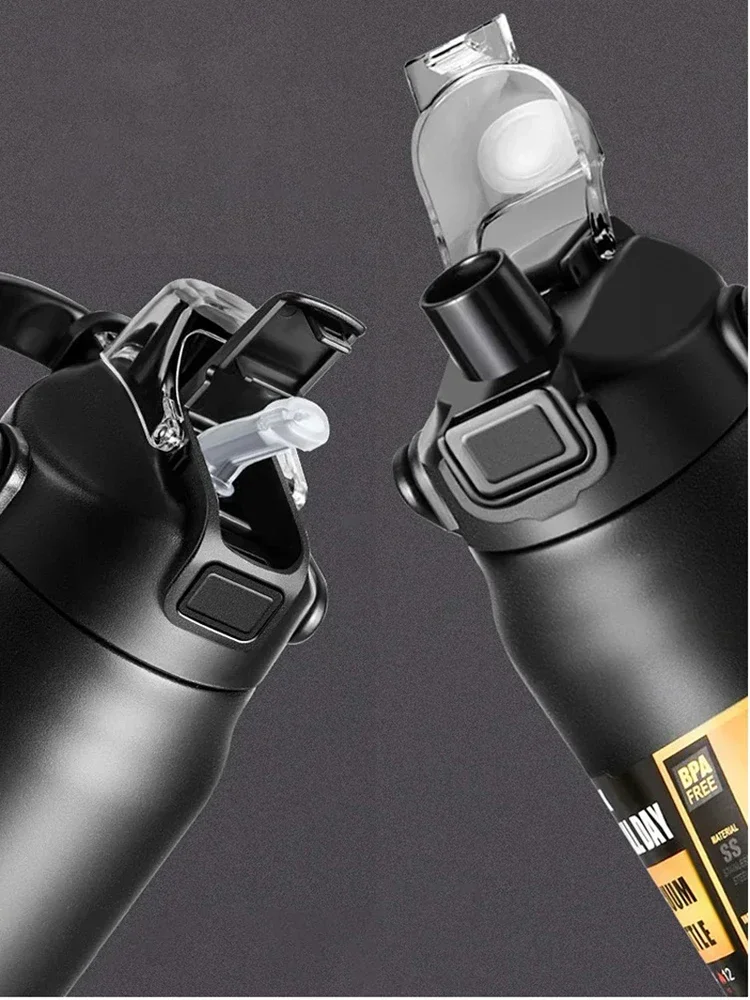 304 Stainless Steel Thermal Outdoor 1500ml Thermos Portable Mug Tumbler Vacuum Flasks Cold and Hot Sport Water Bottle with Straw