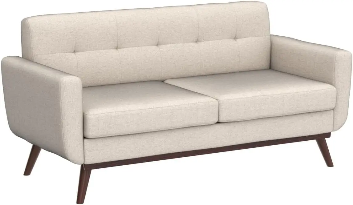 

65" W Loveseat Sofa, Mid Century Modern Decor Love Seat Couches for Living Room, Button Tufted Upholstered Furniture