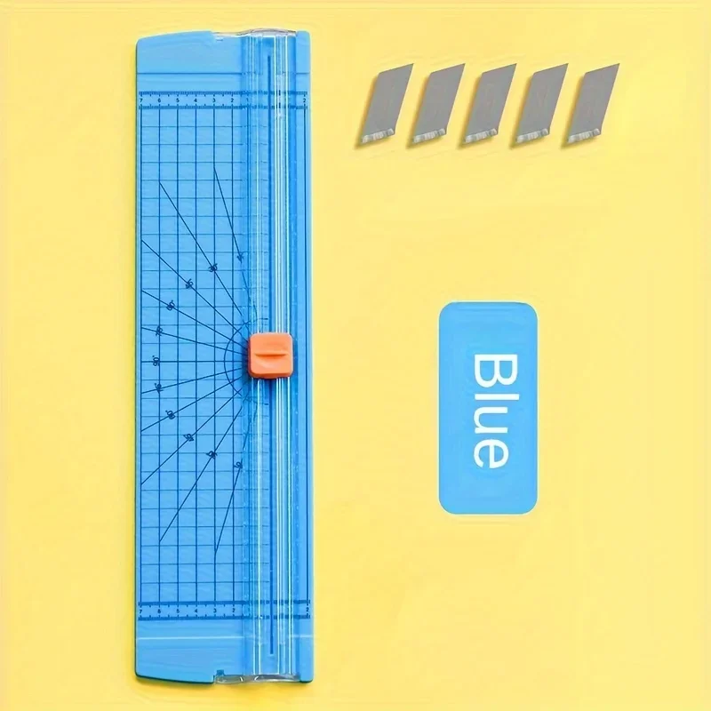 Taglierina di precisione A4 per carta e foto, rifilatrice per scrapbook, macchina da taglio leggera con tappetino per ufficio - immagine 4