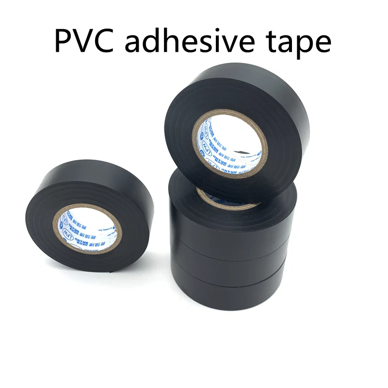 방수 고점도 PVC 전기 절연 테이프, 자동차 와이어링 하네스 비닐 테이프, 검은색, 19MX30M