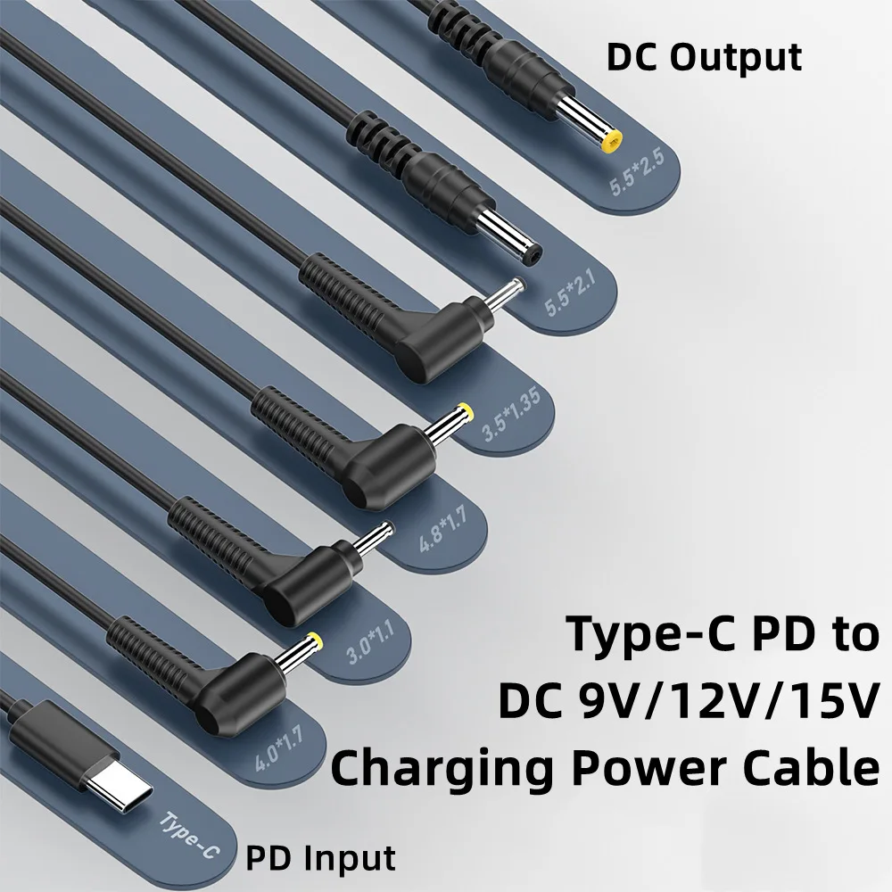 스튜디오 야외용 USB C 입력-DC 출력 전원 코드, DC 컨버터 어댑터 포함..