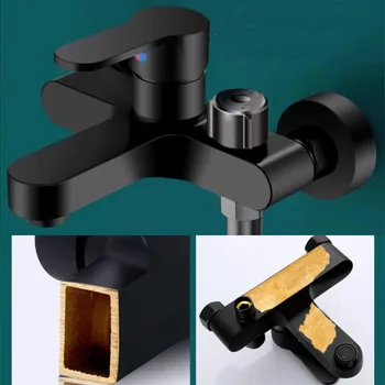 ก๊อกน้ำในห้องน้ำ ก๊อกผสม ฝักบัว ชุดฝักบัว อ่างอาบน้ำ สวิตช์ผสม ก๊อกน้ำร้อนและเย็นสามก๊อก ก๊อกน้ำฝักบัว 1