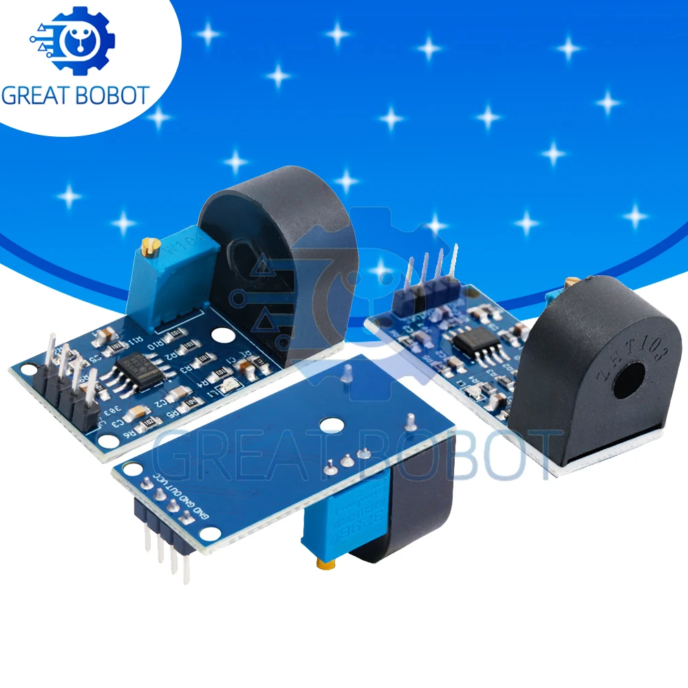 MCT103C AC Current Sensor Module: 5A Range Single-Phase Precision Micro ...