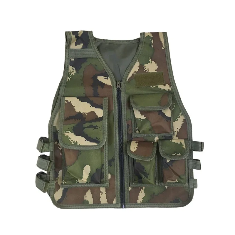 SMTP ZL1 Children Tactical Vest CS Game Chest Camouflage Training Combat Airsoft Vest for Children