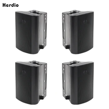 Herdio 2 Pair Bluetooth Speaker 4 Inch 200W Wireless Stereo Subwoofer Music Full Range Audio Bass Loudspeaker For Home Theater 1